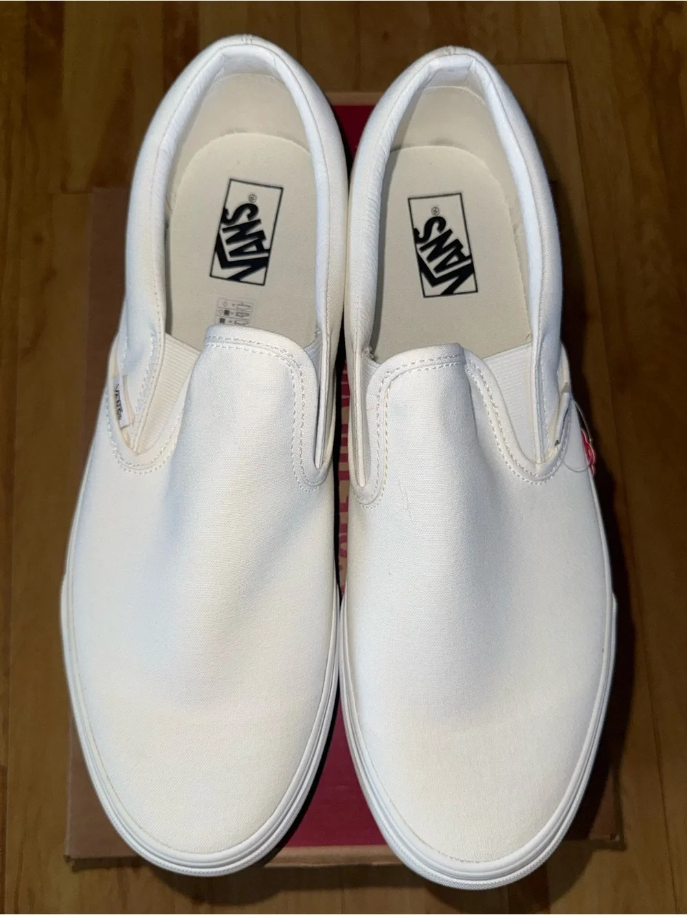 Vans Men’s Classic Slip-On Sneakers in White